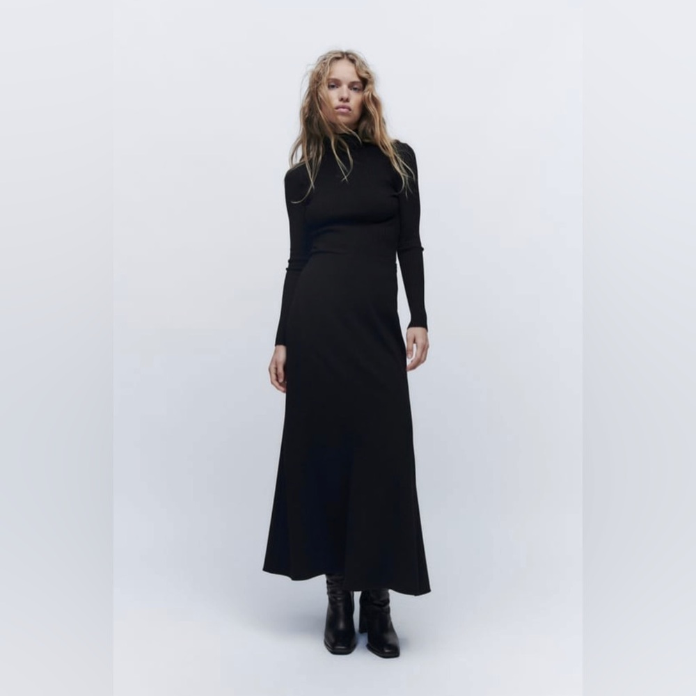 Zara Midi Skirt in Black